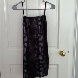 URBAN OUTFITTERS BLACK SNAKE SKIN DRESS *w/ tags*